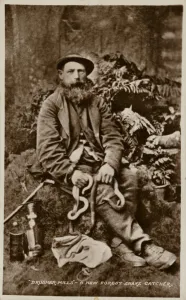 Brusher Mills, a New Forest snake catcher (b/w photo) Brusher Mills, a New Forest snake catcher (b/w photo)