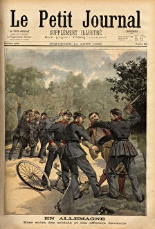 Bicyle Gallery: Brutal fight between soldiers and Bavarian officers in plain clothes