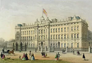 Images Dated 11th January 2007: Buckingham Palace, engraved by Bachelier, pub. 1854 (litho)