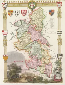 Buckinghamshire with illustrations of Eton College Chapel (hand coloured engraving) Buckinghamshire with illustrations of Eton College Chapel (hand coloured engraving)