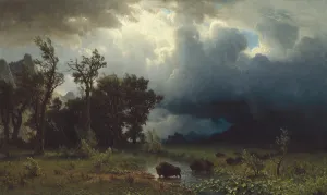 Buffalo Trail: The Impending Storm, 1869 (oil on canvas) Buffalo Trail: The Impending Storm, 1869 (oil on canvas)