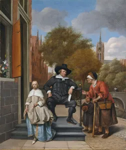 The Burgher of Delft and his Daughter, 1655 (oil on canvas) The Burgher of Delft and his Daughter, 1655 (oil on canvas)