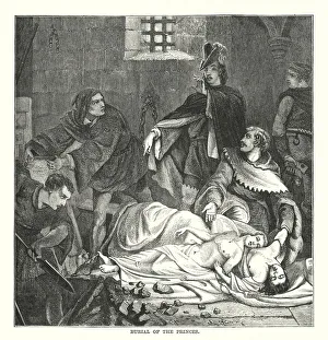 Corpses Gallery: Burial of the Princes (engraving)