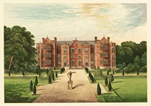 Burton-Agnes Hall, Yorkshire, England. 1880 (engraving) Burton-Agnes Hall, Yorkshire, England. 1880 (engraving)