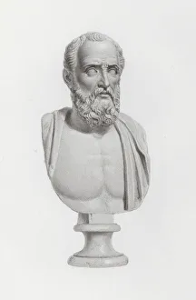 Bust of Aratus, ancient Greco-Roman marble sculpture (engraving) Bust of Aratus, ancient Greco-Roman marble sculpture (engraving)
