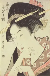 Bust portrait of the heroine Kioto of the Itoya Bust portrait of the heroine Kioto of the Itoya