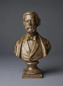 Bust of Sir John Charles Robinson (plaster bust, bronzed) Bust of Sir John Charles Robinson (plaster bust, bronzed)