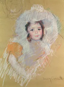 Bust of a Young Girl or Margot Lux with a Large Hat (pastel on paper) Bust of a Young Girl or Margot Lux with a Large Hat (pastel on paper)
