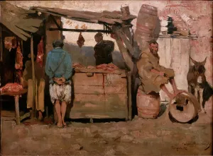 Common Life Gallery: Butchery in Tanger, 1882 (oil on canvas)