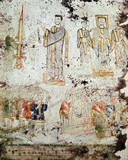 Byzantine Art: ' Ceremony of the blessing of the Easter candle in the presence Byzantine Art: ' Ceremony of the blessing of the Easter candle in the presence