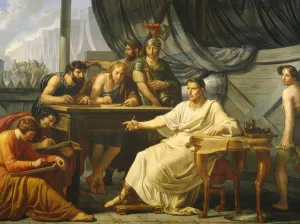 Caesar Dictating his Commentaries (oil on canvas) Caesar Dictating his Commentaries (oil on canvas)