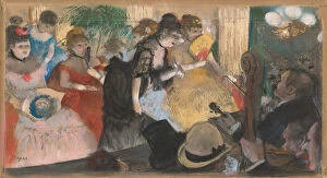 Degas Gallery: Cafe-Concert (Cabaret), c.1876-77 (pastel over monotype on paper & board)