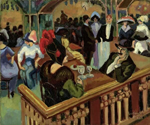 Arm Resting Collection: Cafe Parisien (Bal Tabarin), (oil on canvas)