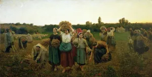 Calling in the Gleaners, 1859 (oil on canvas) Calling in the Gleaners, 1859 (oil on canvas)