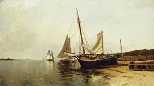 Calm Morning, Portland Harbor, (oil on canvas) Calm Morning, Portland Harbor, (oil on canvas)