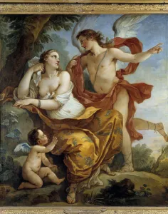 Calypso listen to the advice of Love Painting by Charles Joseph Natoire Calypso listen to the advice of Love Painting by Charles Joseph Natoire