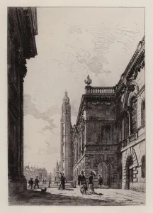 Cambridge: The Senate House and University Library (etching) Cambridge: The Senate House and University Library (etching)