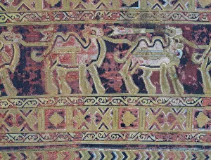 Camels from silk fabric made in Iran in first half of 10th century Camels from silk fabric made in Iran in first half of 10th century