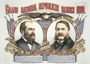 Campaign poster for presidential candidate James A. Garfield (1831-81) and running mate Campaign poster for presidential candidate James A. Garfield (1831-81) and running mate