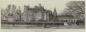 Canford Manor, the Residence of Lord Wimborne (engraving)