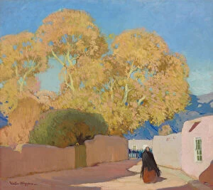 Blue Skies Gallery: Canyon Drive, Santa Fe, c.1914 (oil on canvas)