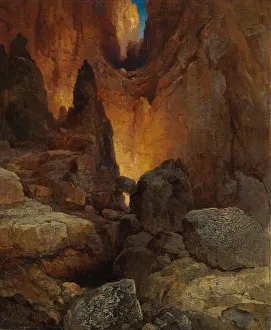 Romantic Era Gallery: A Side Canyon, Grand Canyon of Arizona, 1915 (oil on canvas)