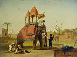 William (after) Small Gallery: A Caparisoned Elephant - Scene near Delhi (A Scene in the East Indies)