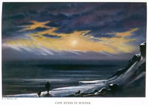Images Dated 14th January 2011: Cape Evans in Winter (colour litho)