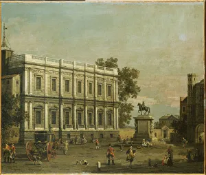 A Capriccio of Buildings in Whitehall, c.1754 (oil on canvas) A Capriccio of Buildings in Whitehall, c.1754 (oil on canvas)