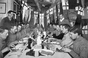 Captain Scott's last Birthday Dinner June 6th 1911, from Scott' Captain Scott's last Birthday Dinner June 6th 1911, from Scott'