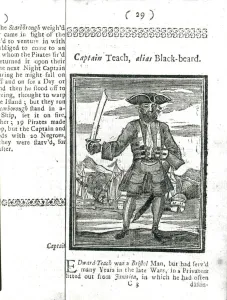 Captain Teach, Alias Black Beard, from History and Lives of All the Most Notorious Captain Teach, Alias Black Beard, from History and Lives of All the Most Notorious