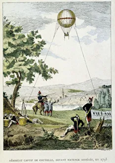 Captive aerostat by Jean Marie Joseph (Jean-Marie-Joseph) Coutelle (1748-1835) Captive aerostat by Jean Marie Joseph (Jean-Marie-Joseph) Coutelle (1748-1835)