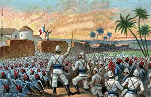 The capture of Abomey, former capital of Behanzin (Benin today The capture of Abomey, former capital of Behanzin (Benin today