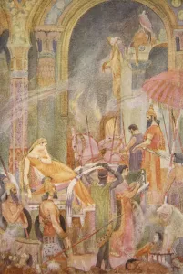 Capture of Sarrapanu by Tiglath-Pileser II, illustration from Myths and Legends of Babylonia Capture of Sarrapanu by Tiglath-Pileser II, illustration from Myths and Legends of Babylonia