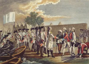 The Capture of Senegal, engraved by Nicholas Ponce (1746-1831) 1799 (colour engraving) The Capture of Senegal, engraved by Nicholas Ponce (1746-1831) 1799 (colour engraving)