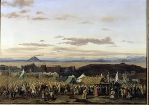 The Capture of Setif in Algeria by the Troops of the Duke of Orleans Painting by Adrien The Capture of Setif in Algeria by the Troops of the Duke of Orleans Painting by Adrien