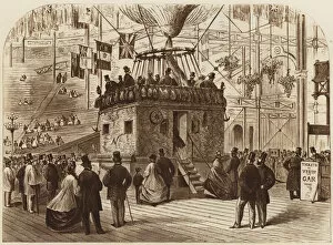 The Car of Nadar's Balloon, 1863 (gravure)