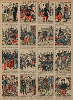 Career of French general Alfred Chanzy (coloured engraving) Career of French general Alfred Chanzy (coloured engraving)