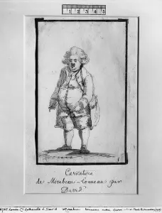Caricature of Andre Boniface Louis of Riqueti, Viscount of Mirabeau Caricature of Andre Boniface Louis of Riqueti, Viscount of Mirabeau