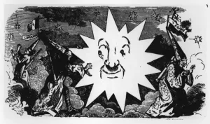Caricature of the discovery of Neptune, from Le Charivari Caricature of the discovery of Neptune, from Le Charivari