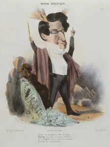 Caricature of Jakob Meyerbeer (1791-1864) German composer (colour litho) Caricature of Jakob Meyerbeer (1791-1864) German composer (colour litho)