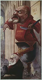 Caricature of Jean Jaures and Edouard Vaillant at the congress of the Second Socialist Caricature of Jean Jaures and Edouard Vaillant at the congress of the Second Socialist