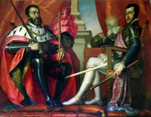 Carlos I (1500-58) and Felipe II (1527-99) (oil on canvas) Carlos I (1500-58) and Felipe II (1527-99) (oil on canvas)