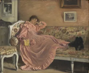 Carola Sitting on the Sofa, 1899 (oil on canvas) Carola Sitting on the Sofa, 1899 (oil on canvas)