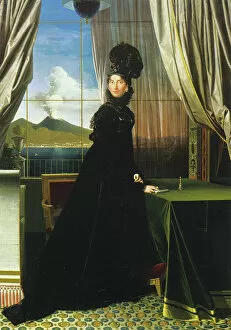 Aristocratic Collection: Caroline Murat, Queen of Naples, 1814 (oil on canvas)