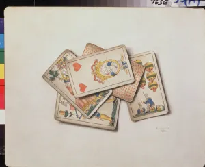 Cartes a jouer, Nature morte (Playing cards, Still life) - Oeuvre de Vladimir Pavlovich Sokolov (1860-1913) Cartes a jouer, Nature morte (Playing cards, Still life) - Oeuvre de Vladimir Pavlovich Sokolov (1860-1913)