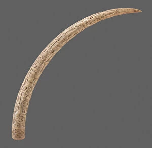 Related Images Collection: Carved Tusk, c. 1820 (ivory)