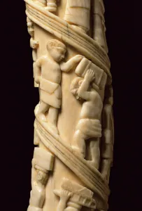 Carved Tusks, Congo (ivory) (detail of 223943) Carved Tusks, Congo (ivory) (detail of 223943)