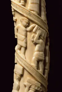 Carved Tusks, Congo (ivory) (detail of 223943) Carved Tusks, Congo (ivory) (detail of 223943)