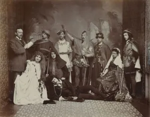 The Cast of Hamlet, Winter Gardens, Cheltenham, 1895 (b/w photo) The Cast of Hamlet, Winter Gardens, Cheltenham, 1895 (b/w photo)